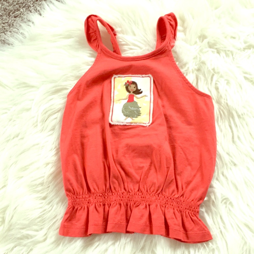 NWT Janie and Jack Hawaiian Girl Tank Top